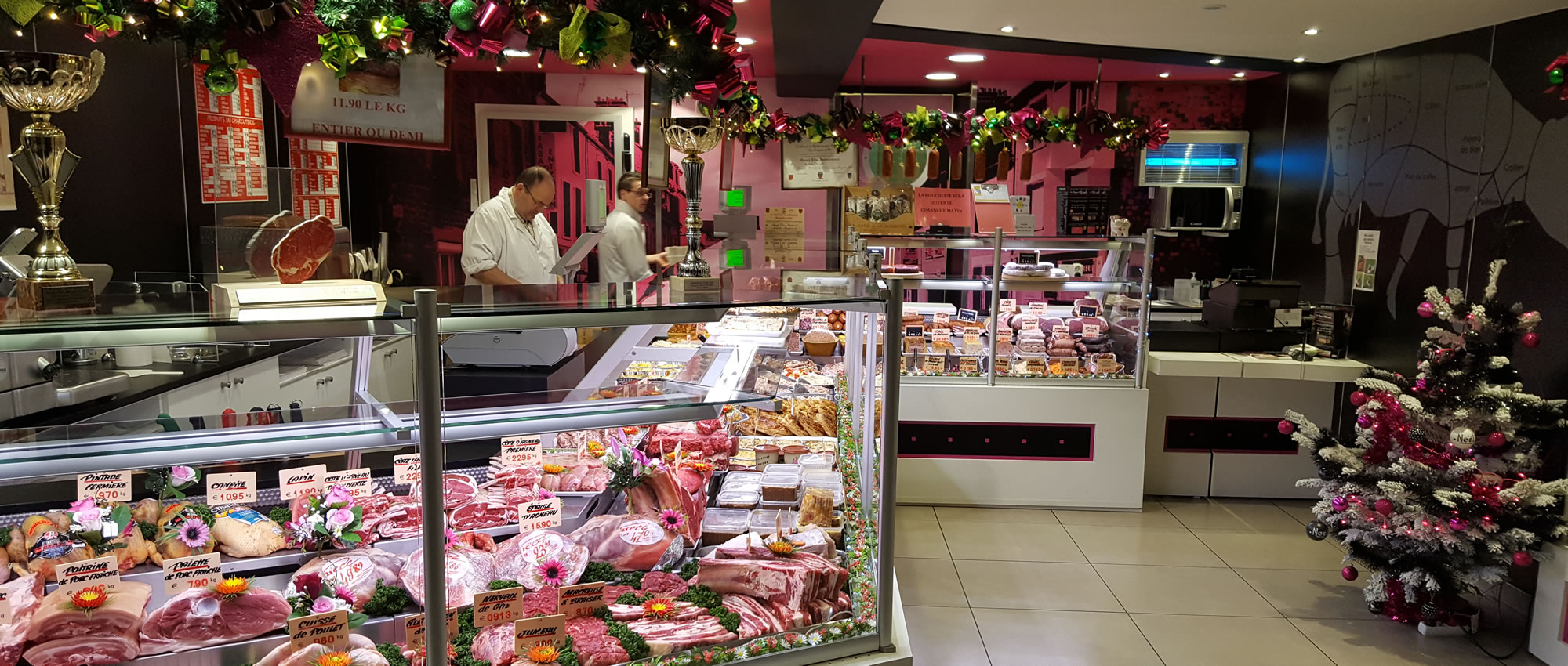 Intérieur de la Boucherie-Charcuterie Martinel